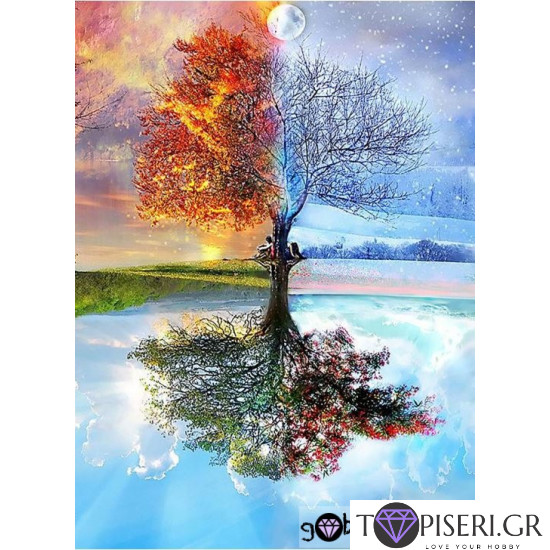 Premium Diamond Painting + Ab Four Seasons - Tapiseri.GR