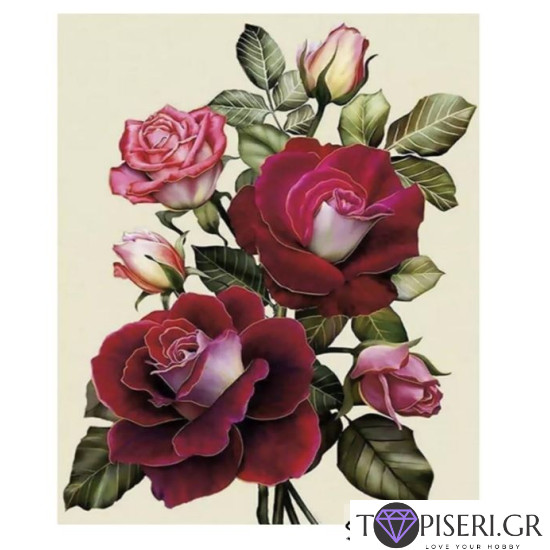 Crystal Diamond Painting Roses - Tapiseri.GR Crystal Diamond Painting Roses - Tapiseri.GR
