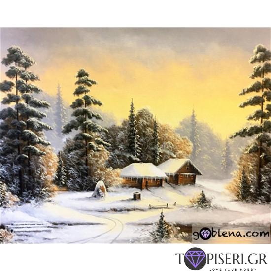 Painting By Numbers Winter Landscape 4 - Tapiseri.GR
