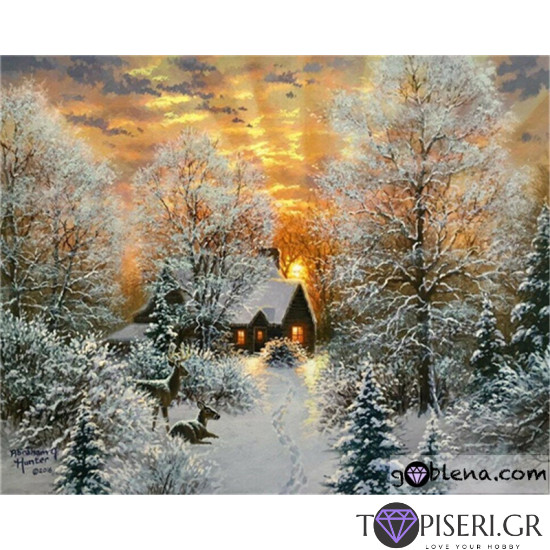 Painting By Numbers Winter Landscape 5 - Tapiseri.GR