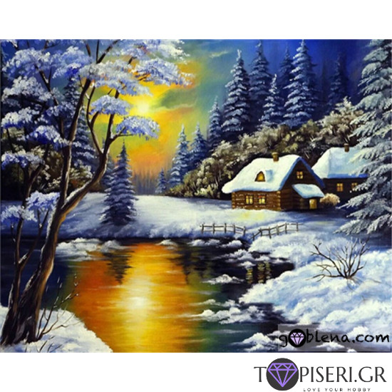 Painting By Numbers Winter Landscape 6 - Tapiseri.GR