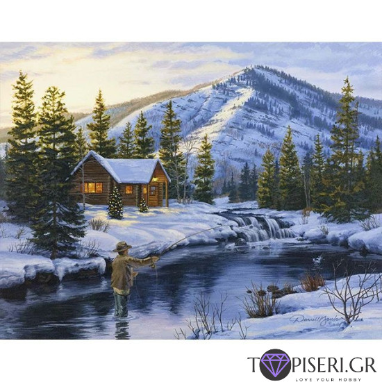 Painting By Numbers Fishing - Tapiseri.GR