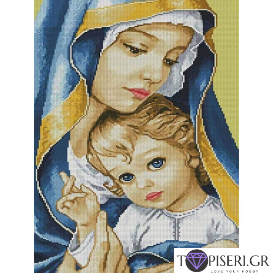 Diamond Painting Virgin Mary And The Child - Tapiseri.GR Diamond Painting Virgin Mary And The Child - Tapiseri.GR