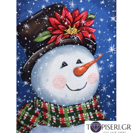 Diamond Painting Snowman And Christmas Star - Tapiseri.GR