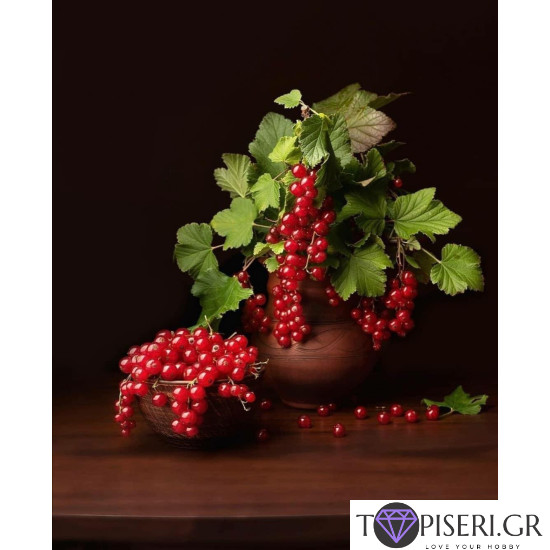 ECO Diamond Painting Still Life With Cranberries - Tapiseri.GR ECO Diamond Painting Still Life With Cranberries - Tapiseri.GR