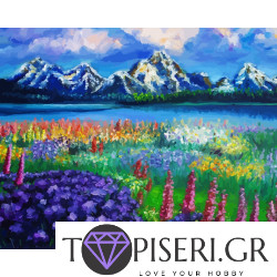 Diamond Painting Spring In Mountain