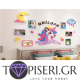 3D αυτοκόλλητο τοίχου Μονόκερως με κορνίζες 2 - Tapiseri.GR