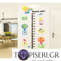 3D Wall Sticker Balloons And Birds With Frames For Photos For Measuring Height