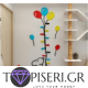 3D Wall Sticker Dog With Balloons For Measuring Height - Tapiseri.GR