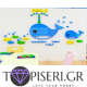 3D αυτοκόλλητο τοίχου Φάλαινες - Tapiseri.GR