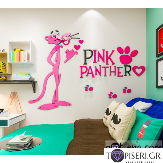 3D Wall Sticker The Pink Panther - Tapiseri.GR