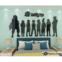 3D αυτοκόλλητο τοίχου Naruto 3