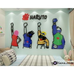 3D αυτοκόλλητο τοίχου Naruto 4
