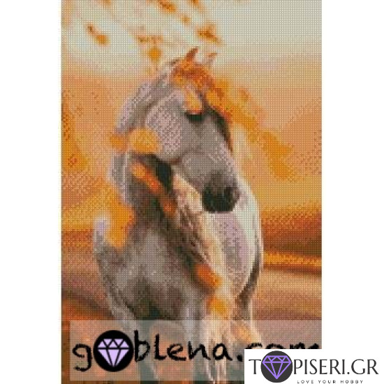 ECO Diamond Painting Horse With Autumn Leaves - Tapiseri.GR