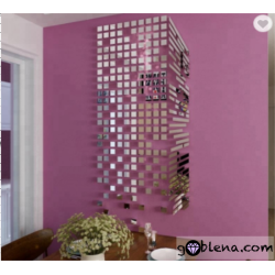 Καθρεπτισμένο 3D αυτοκόλλητο τοίχου Ουρανοξύστης