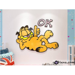 3D αυτοκόλλητο τοίχου Γκάρφιλντ 3