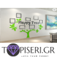 3D αυτοκόλλητο τοίχου Δέντρο με κορνίζες - Tapiseri.GR