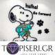Kids 3D Wall Sticker Dog Karate Player - Tapiseri.GR