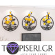3D Wall Sticker Vases With Flowers 2 - Tapiseri.GR