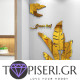 3D αυτοκόλλητο τοίχου Green leaf - Tapiseri.GR