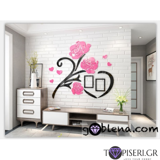 3D Wall Sticker Flowers 4 - Tapiseri.GR