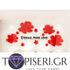 3D Wall Sticker Flowers 9 - Tapiseri.GR