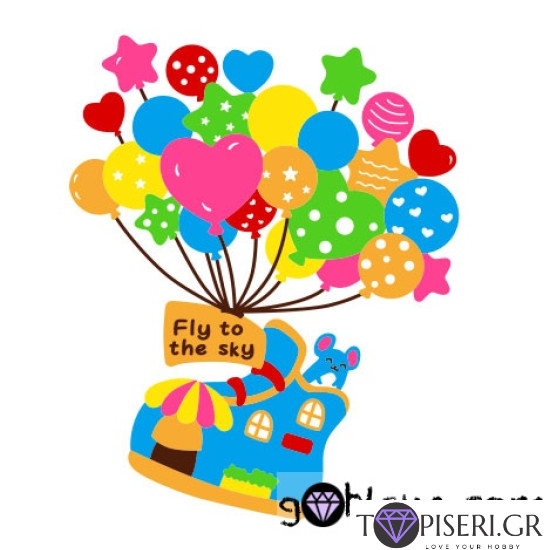 Kids 3D Wall Sticker Balloons 2 - Tapiseri.GR
