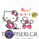 Kids 3D Wall Sticker Hello Kitty 3 - Tapiseri.GR