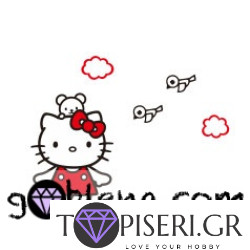 Παιδικό 3D αυτοκόλλητο τοίχου Hello Kitty 6