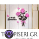 Καθρεπτισμένο 3D αυτοκόλλητο τοίχου Eternal love - Tapiseri.GR