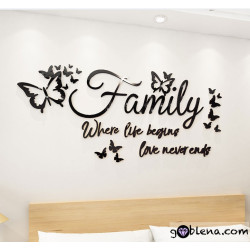 3D αυτοκόλλητο τοίχου Family 2