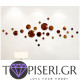 3D Wall Sticker Circles 7 - Tapiseri.GR