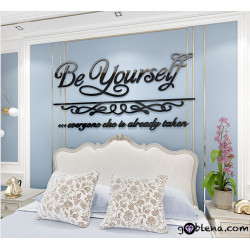 3D αυτοκόλλητο τοίχου Be yourself