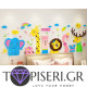 Kids 3D Wall Sticker Animals - Tapiseri.GR