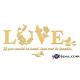 3D αυτοκόλλητο τοίχου Love 3