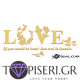 3D αυτοκόλλητο τοίχου Love 3 - Tapiseri.GR