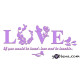 3D αυτοκόλλητο τοίχου Love 3