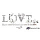 3D αυτοκόλλητο τοίχου Love 3