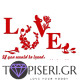 3D Wall Sticker Love 4 - Tapiseri.GR 3D Wall Sticker Love 4 - Tapiseri.GR