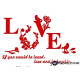 3D αυτοκόλλητο τοίχου Love 4