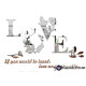 3D αυτοκόλλητο τοίχου Love 4