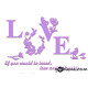 3D αυτοκόλλητο τοίχου Love 4