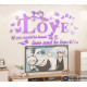 3D αυτοκόλλητο τοίχου Love 5
