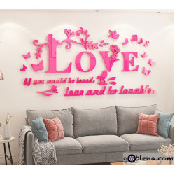 3D αυτοκόλλητο τοίχου Love 5