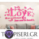 3D αυτοκόλλητο τοίχου Love 5 - Tapiseri.GR