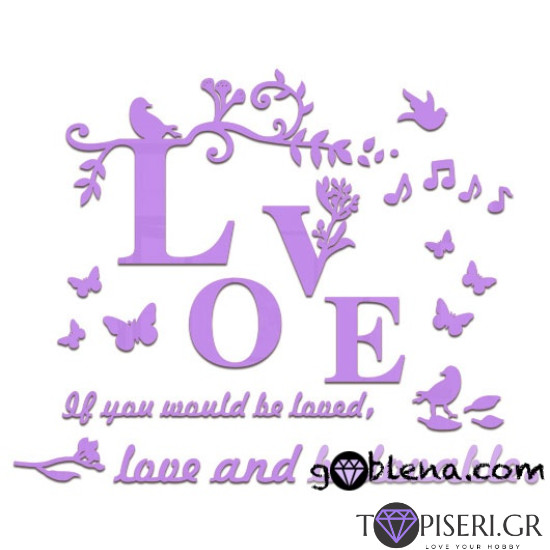 3D Wall Sticker Love 6 - Tapiseri.GR