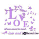 3D αυτοκόλλητο τοίχου Love 6