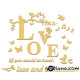 3D αυτοκόλλητο τοίχου Love 6