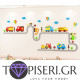 Kids 3D Wall Sticker Construction Machinery 2 - Tapiseri.GR