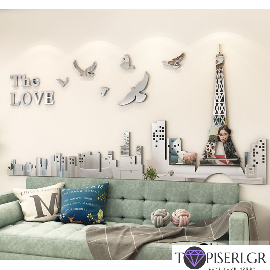 3D Wall Sticker The Love - Tapiseri.GR